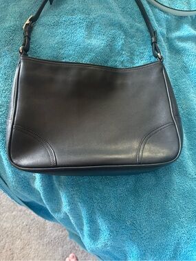Coach Black Leather Shoulder Bag